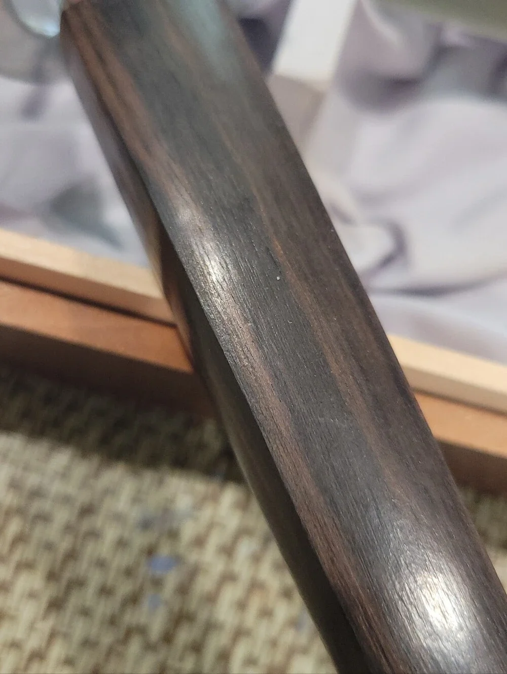 Vintagw Westwrn Carving Set By Wood Pecker Wood Ware